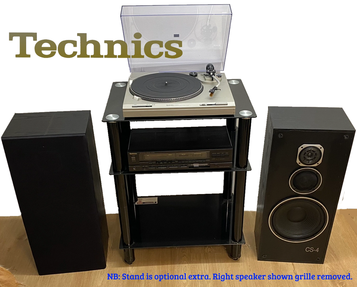 Eighties TECHNICS Vinyl HiFi component system Turntable, 2x35W AM/FM